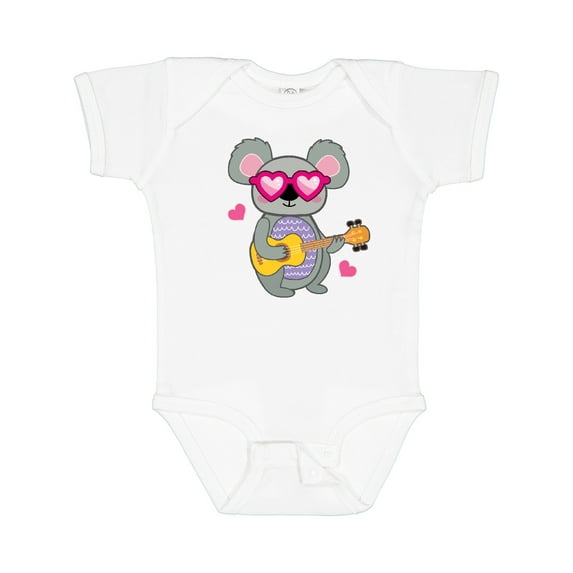 Inktastic Koala Cute Girls Guitar Girls Baby Bodysuit