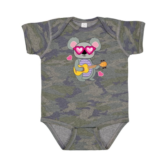 Inktastic Koala Cute Girls Guitar Girls Baby Bodysuit