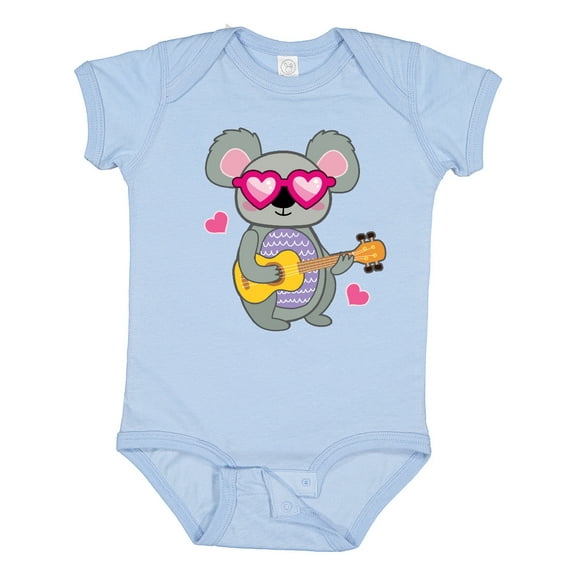 Inktastic Koala Cute Girls Guitar Girls Baby Bodysuit