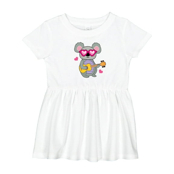 Inktastic Koala Cute Girls Guitar Girls Baby Dress