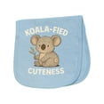 thumbnail image 1 of Inktastic Koala Fied Cuteness Adorable Koala Illustration Baby Burp Cloth, 1 of 3