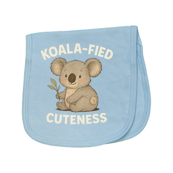 Inktastic Koala Fied Cuteness Adorable Koala Illustration Baby Burp Cloth