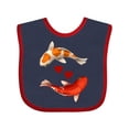 thumbnail image 1 of Inktastic Koi Carp Fish Japanese Boys or Girls Baby Bib, 1 of 4