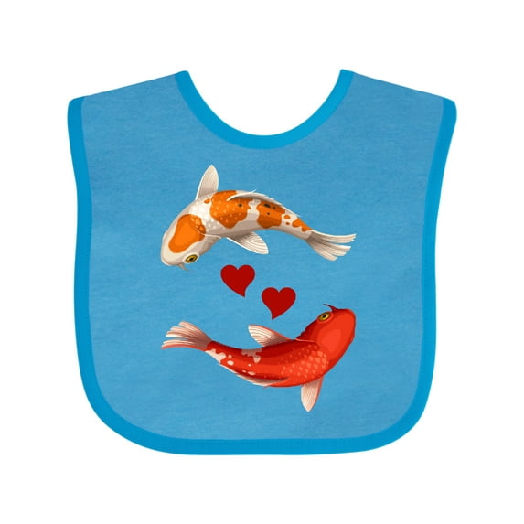 Inktastic Koi Carp Fish Japanese Boys or Girls Baby Bib