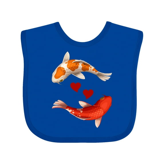 Inktastic Koi Carp Fish Japanese Boys or Girls Baby Bib
