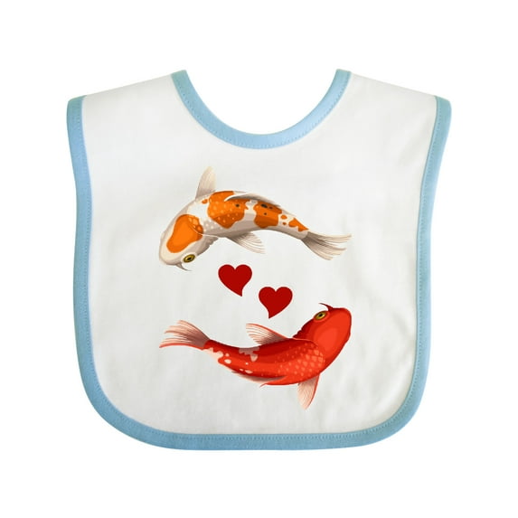Inktastic Koi Carp Fish Japanese Boys or Girls Baby Bib