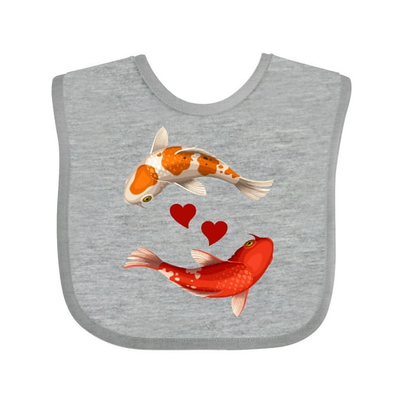 Inktastic Koi Carp Fish Japanese Boys or Girls Baby Bib