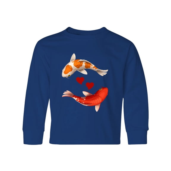 Inktastic Koi Carp Fish Japanese Long Sleeve Youth T-Shirt