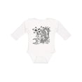 thumbnail image 1 of Inktastic Koi Fish Illustration Black Boys or Girls Long Sleeve Baby Bodysuit, 1 of 5