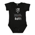 thumbnail image 1 of Inktastic Lab Life is Ruff Labrador Retriever Boys or Girls Baby Bodysuit, 1 of 5