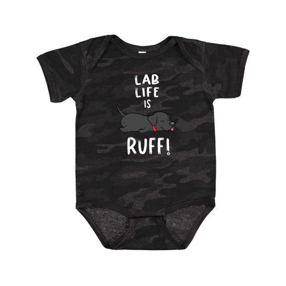 Inktastic Lab Life is Ruff Labrador Retriever Boys or Girls Baby Bodysuit