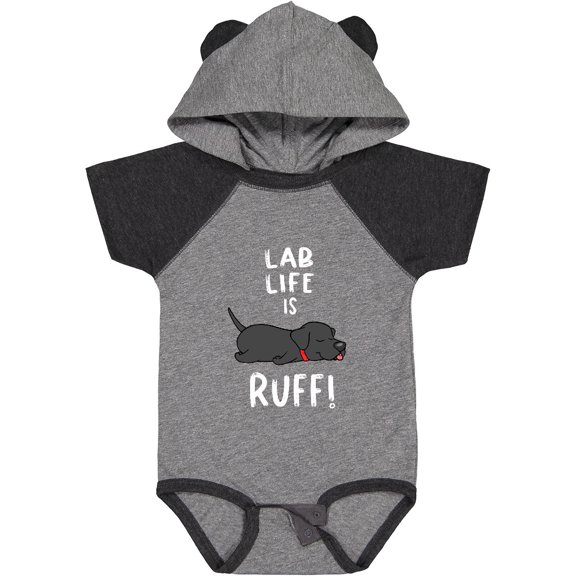 Inktastic Lab Life is Ruff Labrador Retriever Boys or Girls Baby Bodysuit