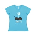 thumbnail image 1 of Inktastic Lab Life is Ruff Labrador Retriever Women's V-Neck T-Shirt, 1 of 5