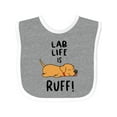 thumbnail image 1 of Inktastic Lab Life is Ruff Yellow Lab Boys or Girls Baby Bib, 1 of 4