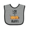 thumbnail image 1 of Inktastic Lab Life is Ruff Yellow Lab Boys or Girls Baby Bib, 1 of 4