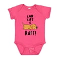 thumbnail image 1 of Inktastic Lab Life is Ruff Yellow Lab Boys or Girls Baby Bodysuit, 1 of 5