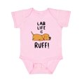 thumbnail image 1 of Inktastic Lab Life is Ruff Yellow Lab Boys or Girls Baby Bodysuit, 1 of 5