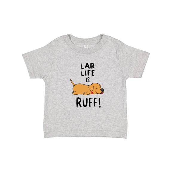 Inktastic Lab Life is Ruff Yellow Lab Boys or Girls Baby T-Shirt