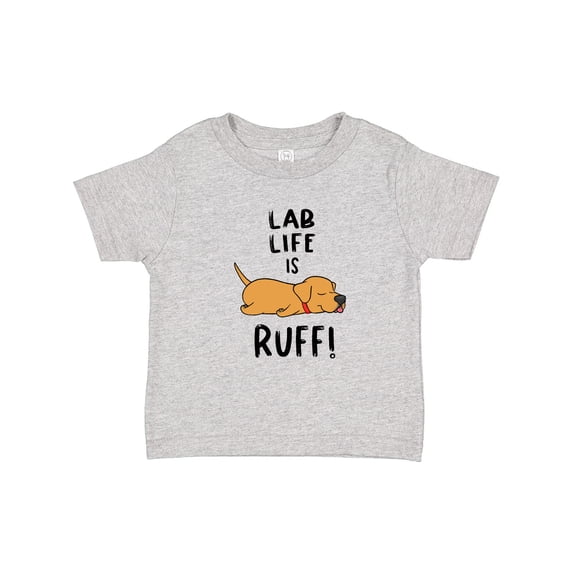 Inktastic Lab Life is Ruff Yellow Lab Boys or Girls Baby T-Shirt
