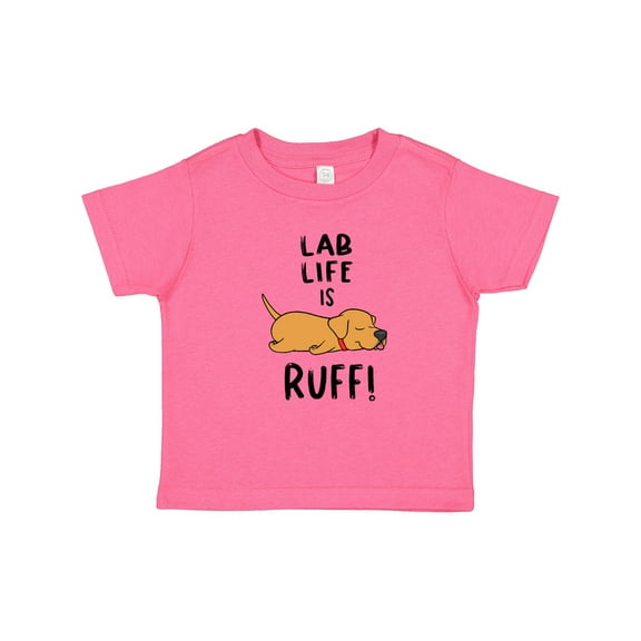 Inktastic Lab Life is Ruff Yellow Lab Boys or Girls Baby T-Shirt