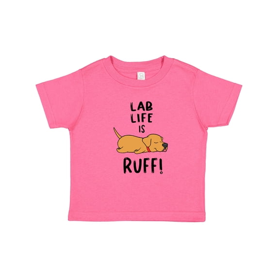 Inktastic Lab Life is Ruff Yellow Lab Boys or Girls Baby T-Shirt