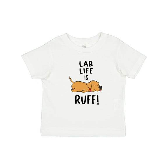 Inktastic Lab Life is Ruff Yellow Lab Boys or Girls Baby T-Shirt