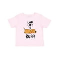 thumbnail image 1 of Inktastic Lab Life is Ruff Yellow Lab Boys or Girls Toddler T-Shirt, 1 of 5