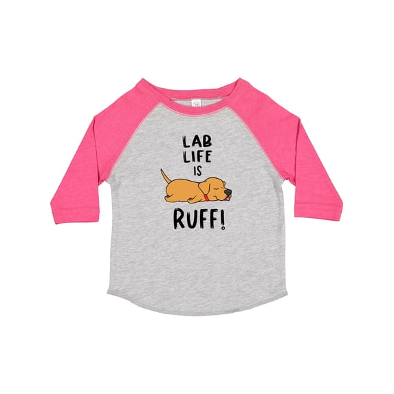 Inktastic Lab Life is Ruff Yellow Lab Boys or Girls Toddler T-Shirt