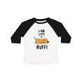 thumbnail image 1 of Inktastic Lab Life is Ruff Yellow Lab Boys or Girls Toddler T-Shirt, 1 of 5