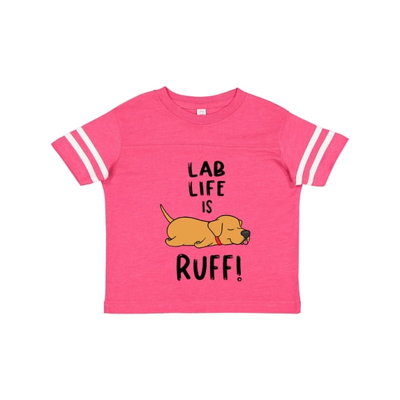 Inktastic Lab Life is Ruff Yellow Lab Boys or Girls Toddler T-Shirt