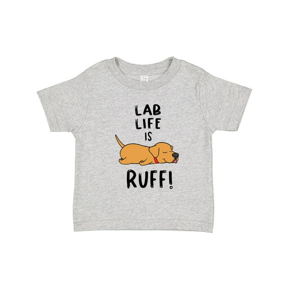 Inktastic Lab Life is Ruff Yellow Lab Boys or Girls Toddler T-Shirt