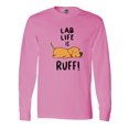 thumbnail image 1 of Inktastic Lab Life is Ruff Yellow Lab Long Sleeve T-Shirt, 1 of 5