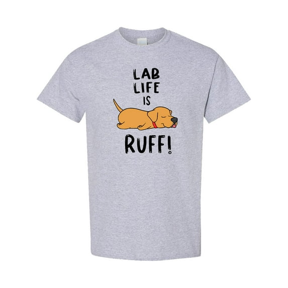 Inktastic Lab Life is Ruff Yellow Lab T-Shirt