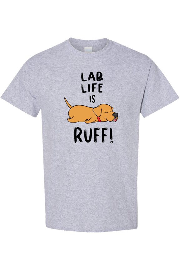 Lab Life is Ruff Yellow Lab T-Shirt