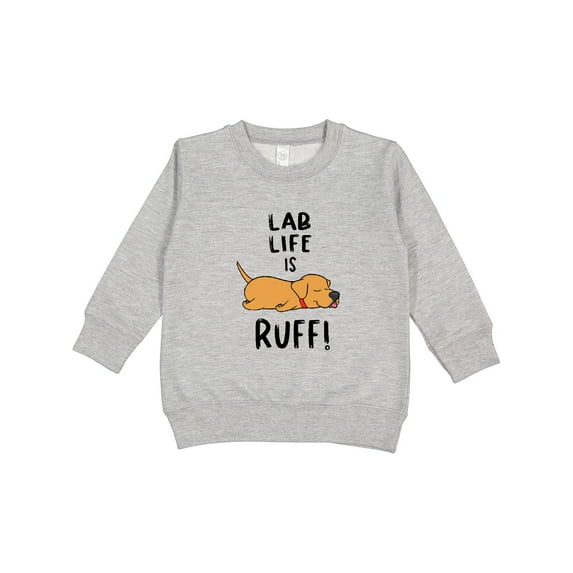 Inktastic Lab Life is Ruff Yellow Lab Toddler Sweatshirt