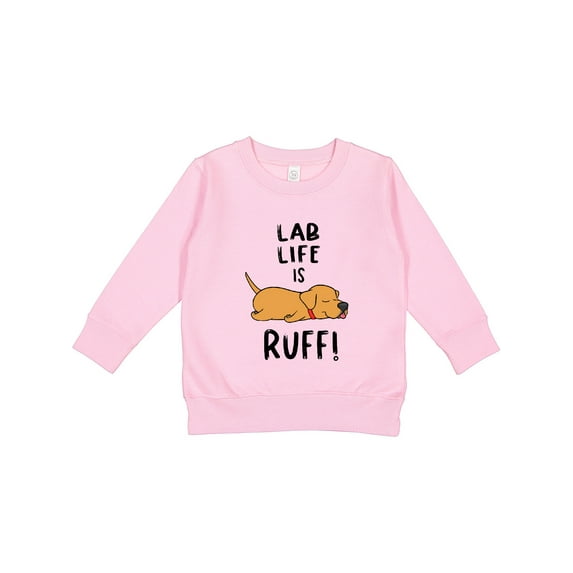 Inktastic Lab Life is Ruff Yellow Lab Toddler Sweatshirt