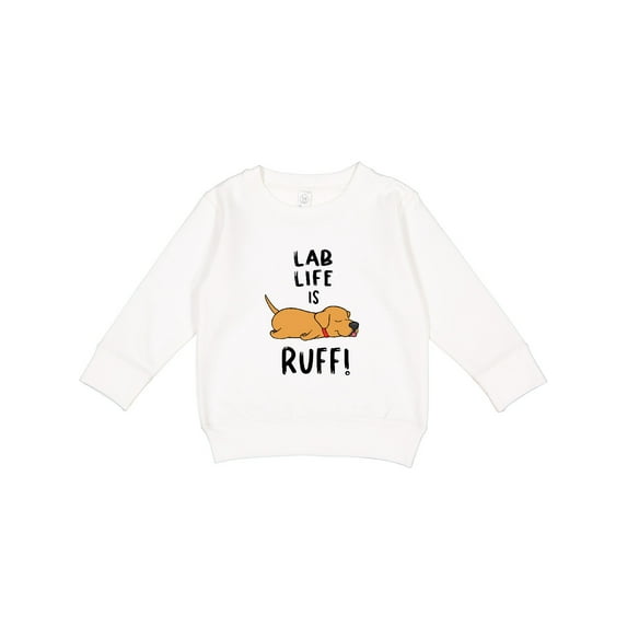 Inktastic Lab Life is Ruff Yellow Lab Toddler Sweatshirt