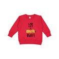 thumbnail image 1 of Inktastic Lab Life is Ruff Yellow Lab Toddler Sweatshirt, 1 of 4