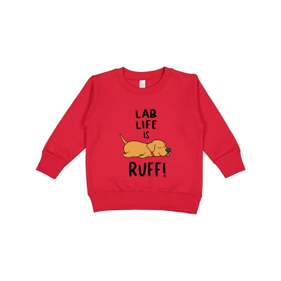 Inktastic Lab Life is Ruff Yellow Lab Toddler Sweatshirt