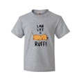 thumbnail image 1 of Inktastic Lab Life is Ruff Yellow Lab Youth T-Shirt, 1 of 5