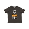 thumbnail image 1 of Inktastic Lab Life is Ruff Yellow Labrador Boys or Girls Toddler T-Shirt, 1 of 5