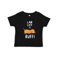 thumbnail image 1 of Inktastic Lab Life is Ruff Yellow Labrador Boys or Girls Toddler T-Shirt, 1 of 5