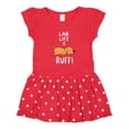 thumbnail image 1 of Inktastic Lab Life is Ruff! Yellow Labrador Girls Toddler Dress, 1 of 4