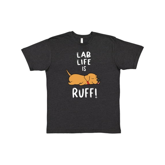 Inktastic Lab Life is Ruff Yellow Labrador T-Shirt
