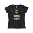 thumbnail image 1 of Inktastic Lab Life is Ruff Yellow Labrador Women's T-Shirt, 1 of 5