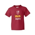 thumbnail image 1 of Inktastic Lab Life is Ruff Yellow Labrador Youth T-Shirt, 1 of 5