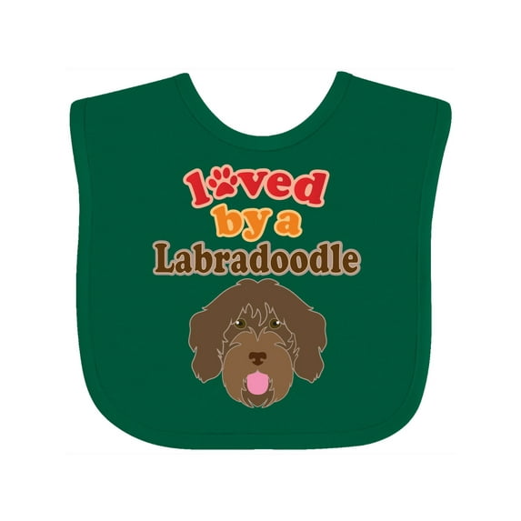 Inktastic Labradoodle Dog Lover Boys or Girls Baby Bib
