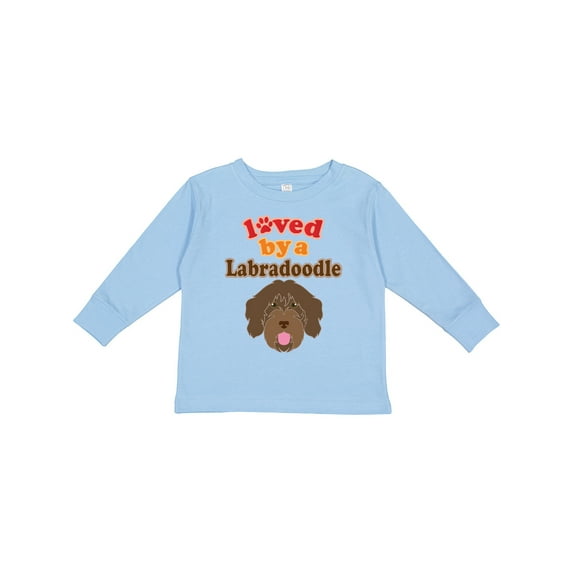 Inktastic Labradoodle Dog Lover Boys or Girls Long Sleeve Toddler T-Shirt