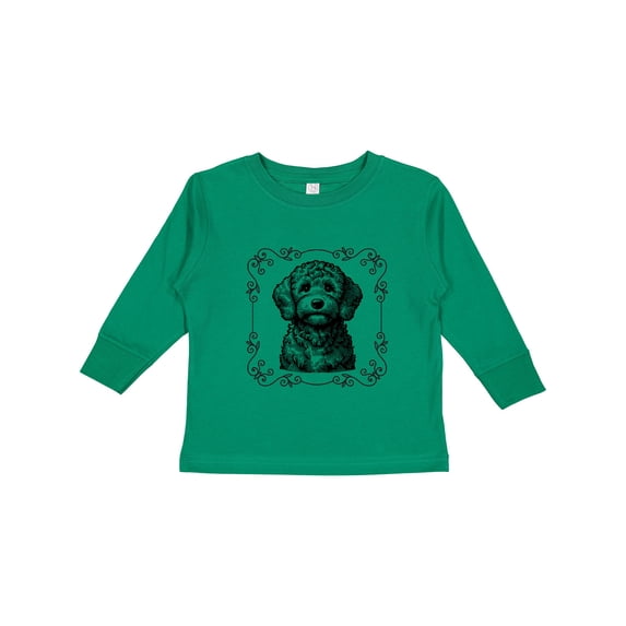 Inktastic Labradoodle Puppy Dog Girls Long Sleeve Toddler T-Shirt