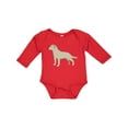 thumbnail image 1 of Inktastic Labrador Boys or Girls Long Sleeve Baby Bodysuit, 1 of 5
